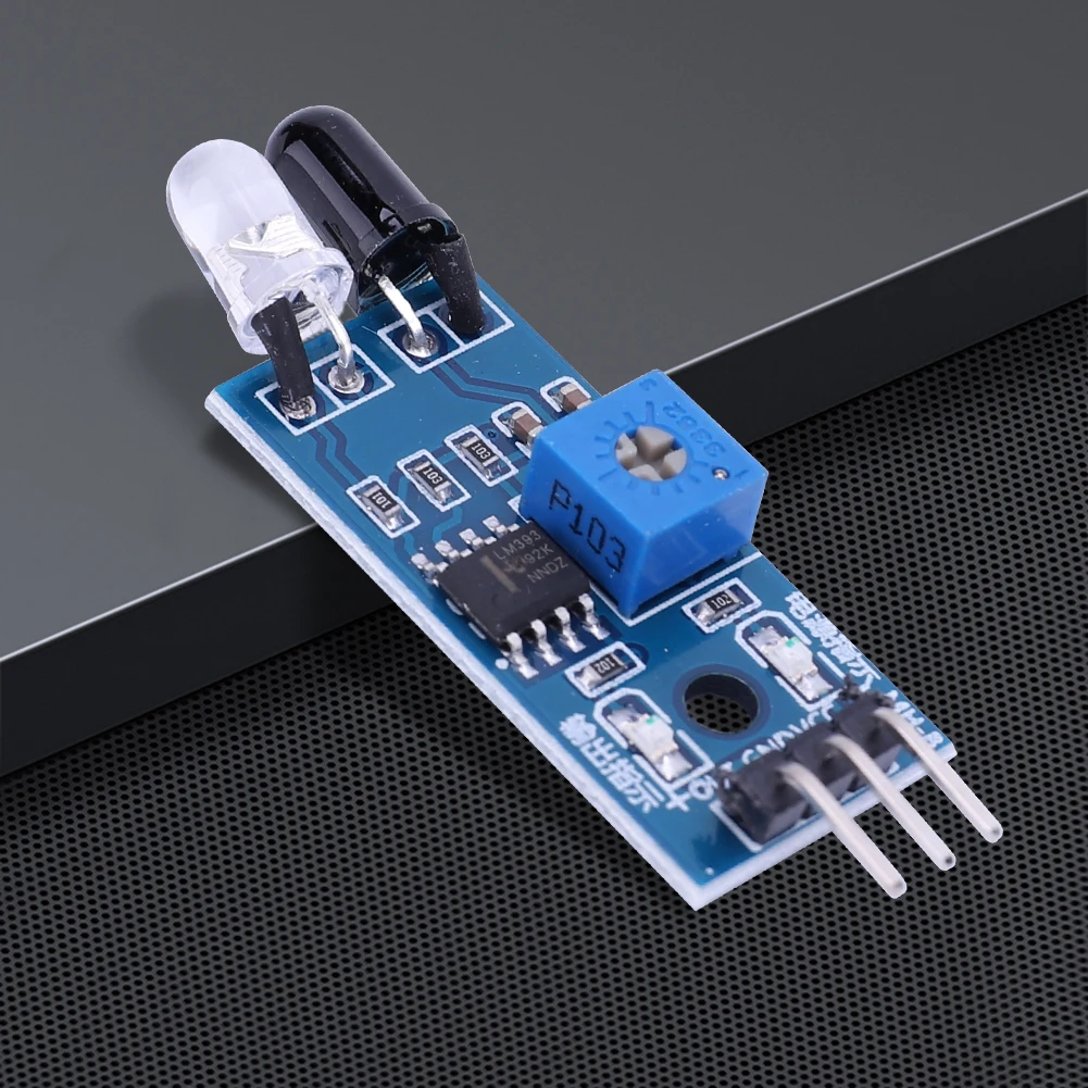 Sensor fotoelétrico reflexivo módulo sensor de evitar obstáculos sensor de distância infravermelho de 3 pinos para robô carro inteligente