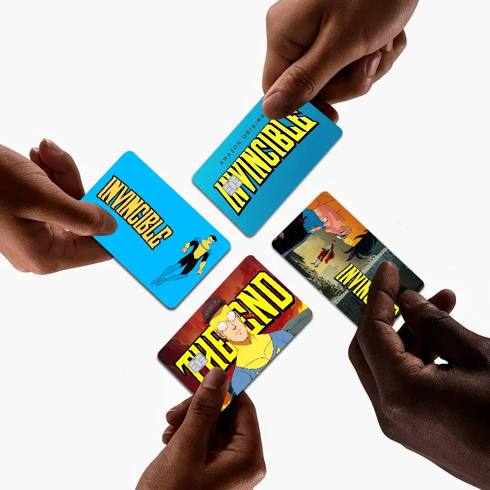 I-Invincible Anime 100% رائجة البيع Amine الائتمان الخصم البنك بطاقة حافلة بطاقة فيلم الجلد ملصق #6