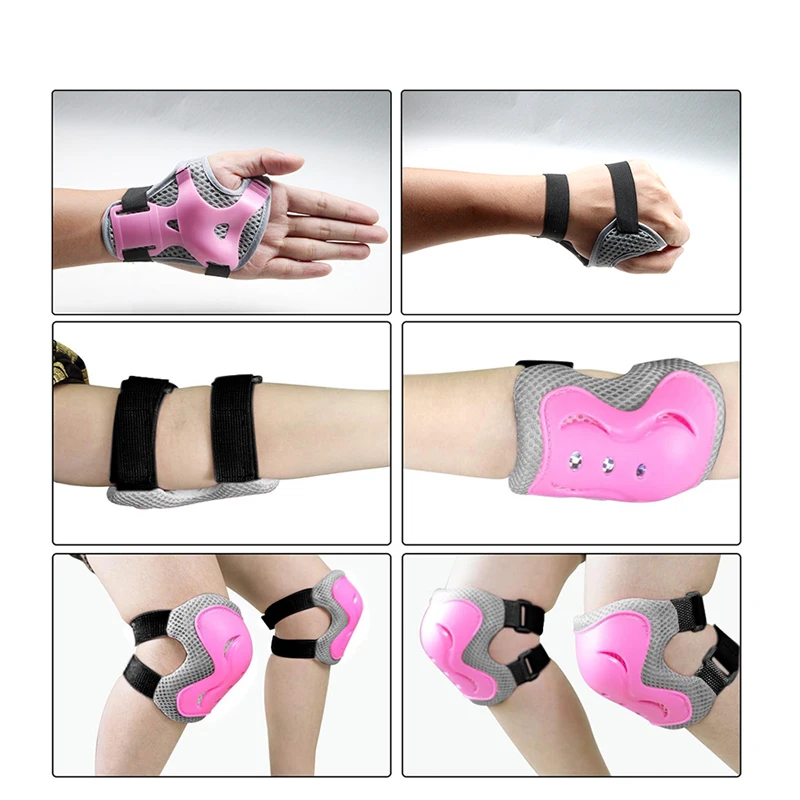 1-częściowy zestaw kasków rowerowych dla dzieci z regulowanymi nakolannikami i nałokietnikami do deskorolki dla dziewczynek i chłopców w wieku 3-10 lat