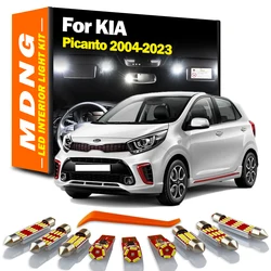 MDNG No Error LED Bulb Interior Trunk Roof Light Kit For Kia Picanto 2004-2017 2018 2019 2020 2021 2022 2023 License Plate Lamp