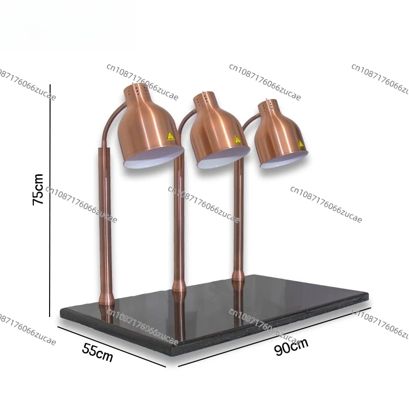 Four-head Insulation Seat Buffet Food Insulation Table Lamp  Infrared Insulation Lamp