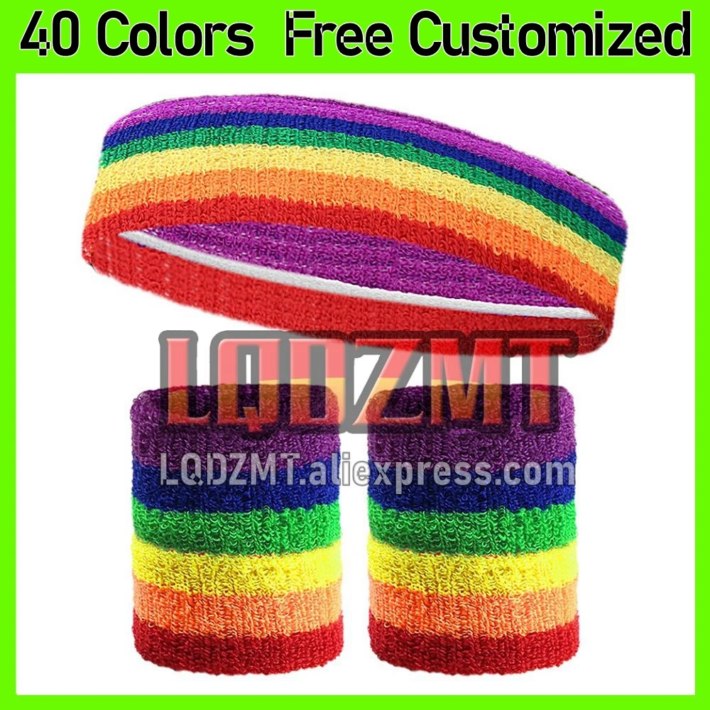 Wrist Sweatband 100 Different Colors Made by High Elastic Meterial Comfortable Pressure Protection Athletic Wristbands Armbands