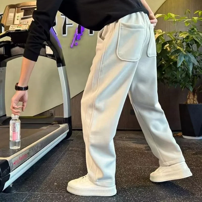 

Men's New Spring and Autumn Versatile Straight Pants Loose Sweatpants Spring Clothing Men's Sports and Casual Trousers