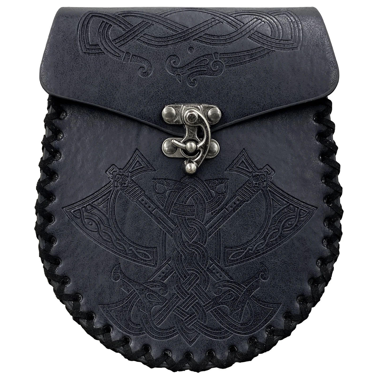 Medieval Waist Packs Fanny Packs Pouch Bag Antique Belted Men Women Viking Hang Wallet Renaissance Costume Accessory Embossed