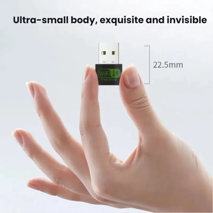 USB WiFi 어댑터 150Mbps 무선 네트워크 카드 2.4G USB 이더넷 WiFi 수신기 데스크탑 노트북 PC 무료 드라이브 용 802.11n USB Lan
