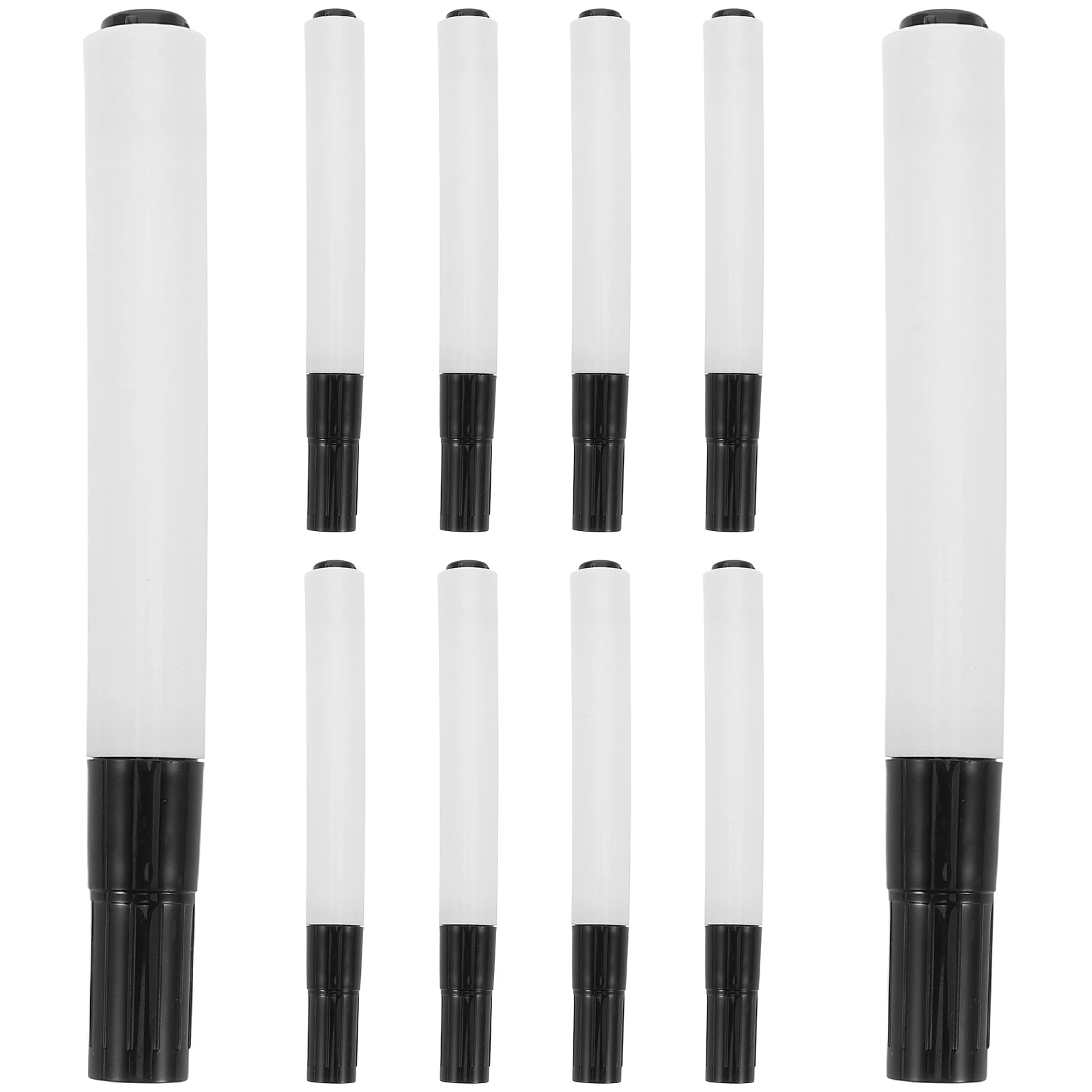 

10Pcs Refillable Blackboard Pen Empty Shells Dry Erase Markers Fine Point Easy Erase for Whiteboards Glass Chalkboards Home