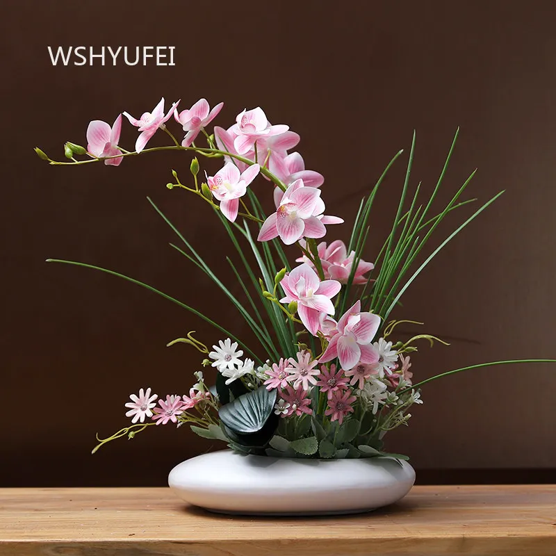 Simulated Orchid Ornament Living Room Entrance False Flower Decoration Home Decoration Accessories Decoration Crafts