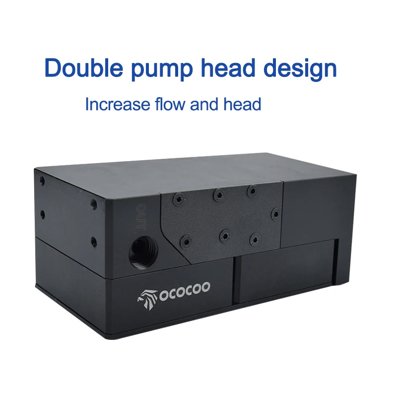 OCOCOO Pump And Reservoir Combo PWM Speed Control Using For Computer Water Coolinng System POM+PPS+Acrylic DC12V 28W OC-H09C