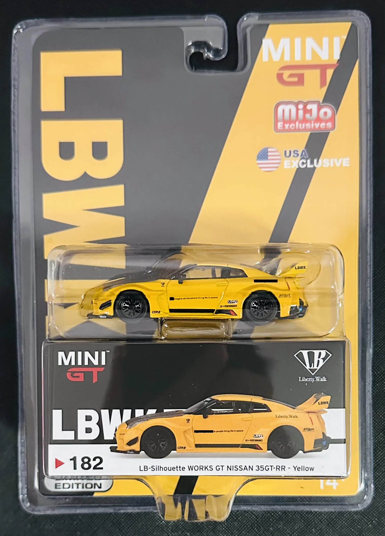 Mini gt 1:64 NISSAN GT-R #182 Collection die cast alloy car model decoration gift