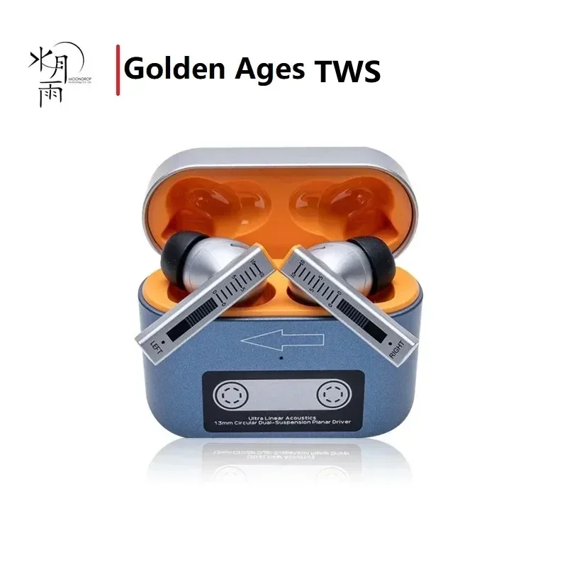 Moondrop Golden Ages TWS Earphones 13mm Super-Linear Full-Frequency Planar Magnetic Driver Multi-Protocol Lossless Transmission