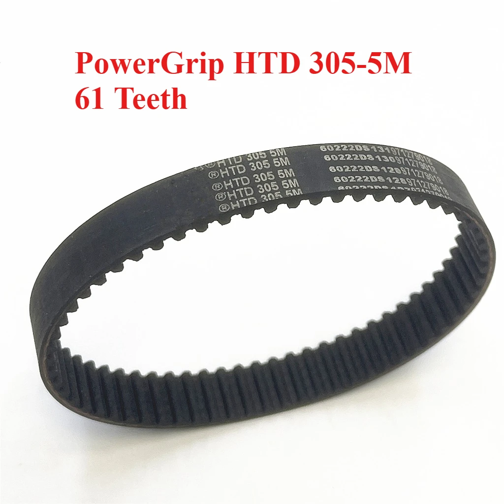 PowerGrip HTD 305-5M 61 Teeth Arc Teeth Timing Belt For 3D Printer Scanner Centrifuge Sewing Machine Power Tools Drive Belts