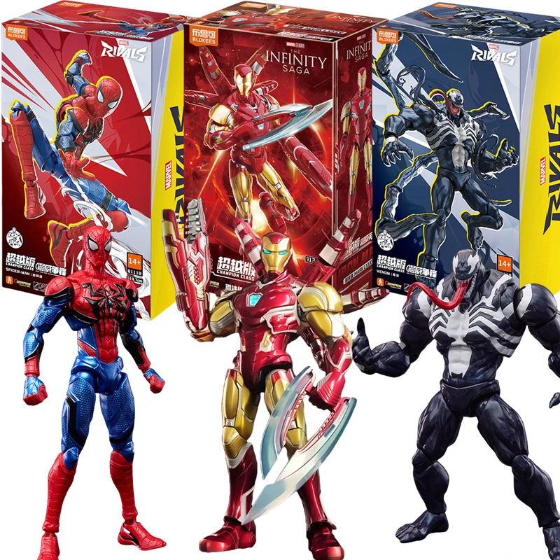 BLOKEES Original MK85 Nano Armure 2.0 Iron Man Venom Spider Man EX CHAMPION CLASSE Version Marvel Avengers figurine jouets cadeau