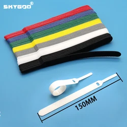 150mm zelfklevende Nylon Magic Tape Backless Datalijn Band Kleurrijke Magic Stickers Backpackers Wandelaars Lijn Riem DIY