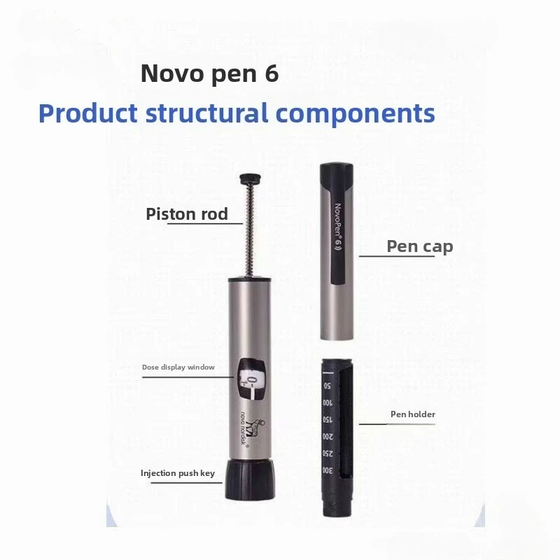 ChiJiaoDr عرض كنور القلم 6 الرقمية قلم حقن الأنسولين NFC الذاكرة جرعة حقنة المنزلية الجلوكوز في الدم Novopen 3 مللي