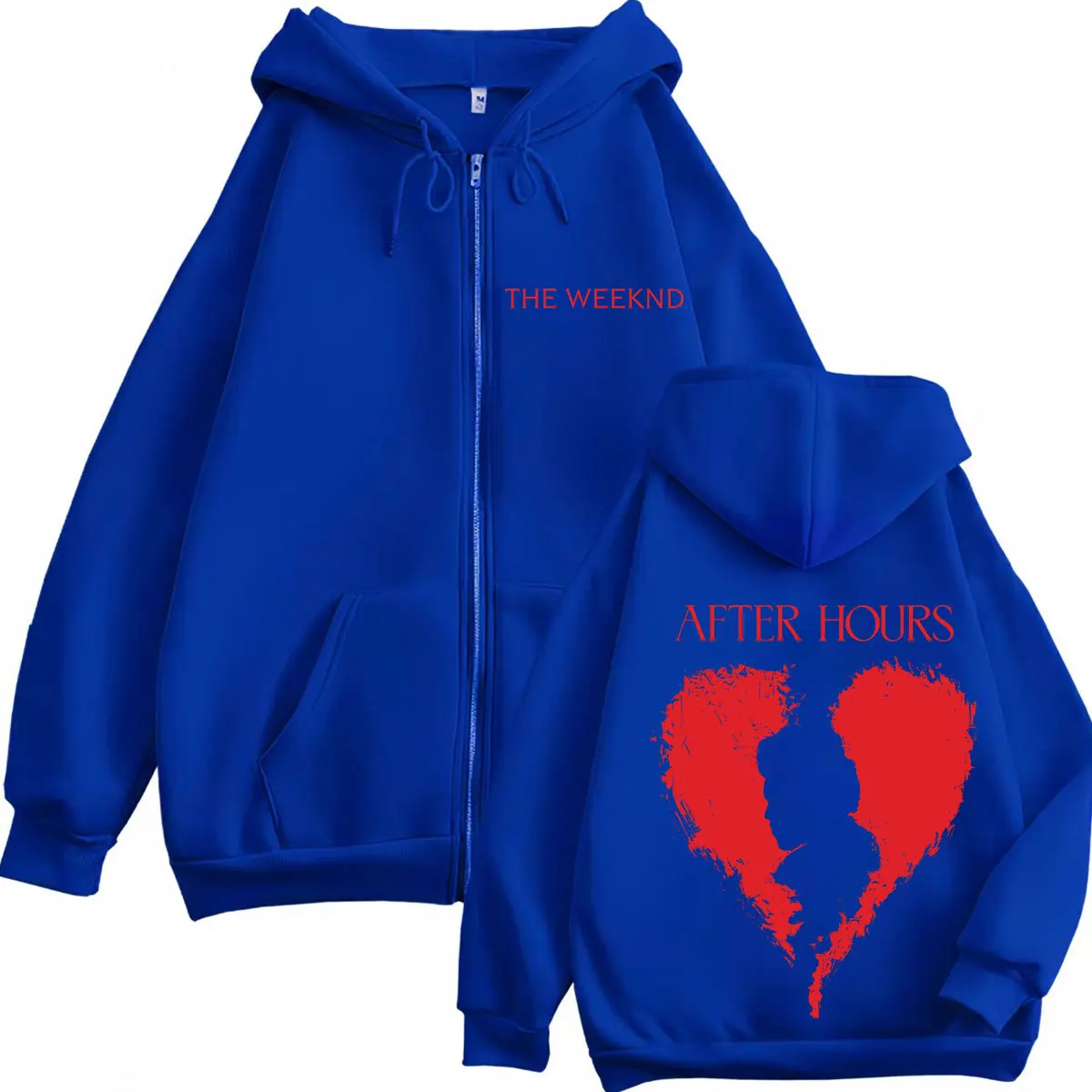 The Weeknd After Hours Til Dawn Tour 2026 Print Zipper Hoodie Men Women Fashion Winter Casual Loose Oversized Zip Up Jacket Coat