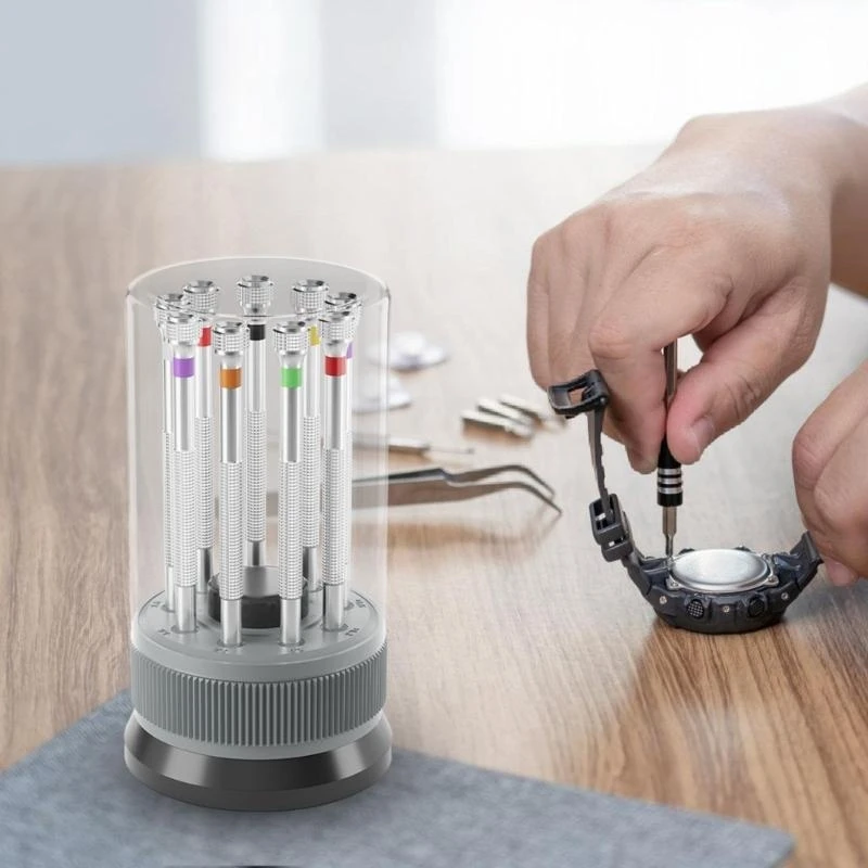 

E8BD 9pcs Watch Outcriver Установите разной размер замены.