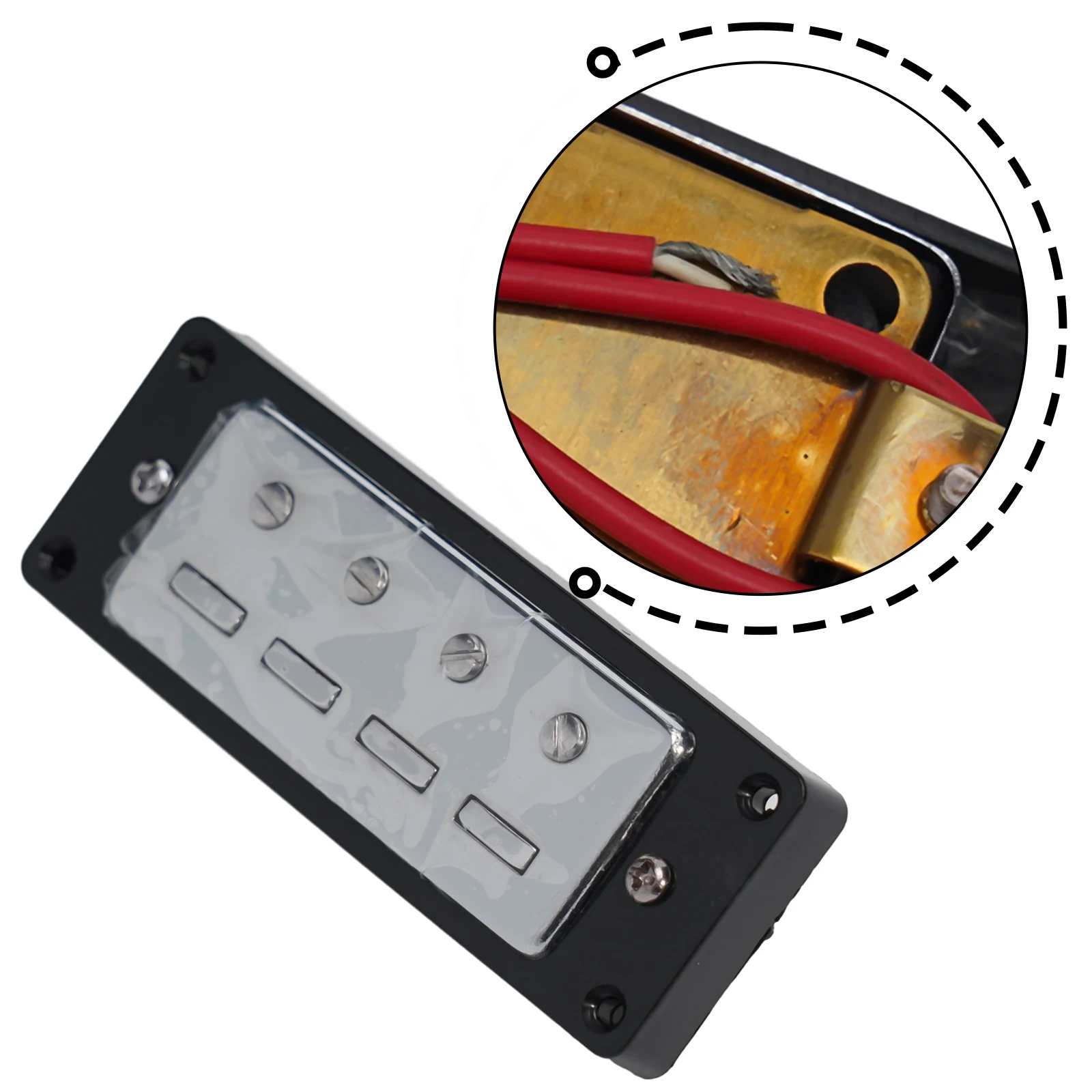 Musical Instruments BASS Pickup Black Frame Four-string Electric Bass Full Tone Color Strong Magnification Brand New