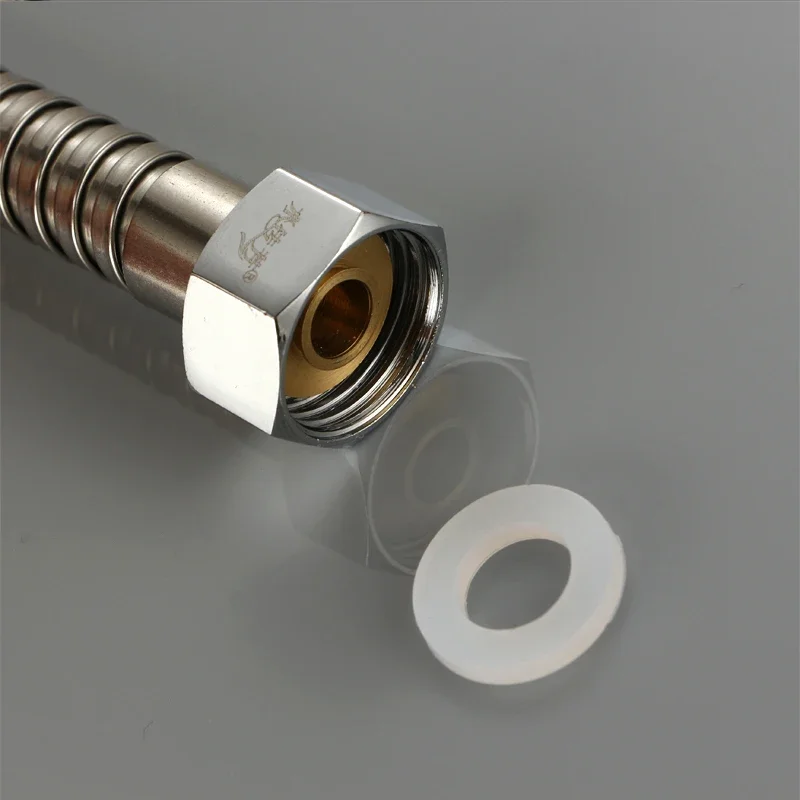 

Flat Silicone Rubber Ring for Shower Nozzle, Bellows Tube Washer, 1/2", 3/4", 1", 10 pcs/set