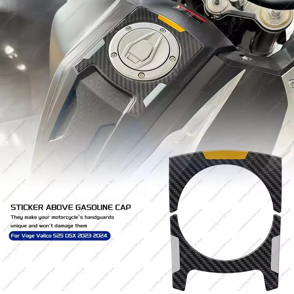 

For Voge Valico 525 DSX 2024 Motorcycle 3D Epoxy Resin Gel Sticker Sticker Above Gasoline Cap