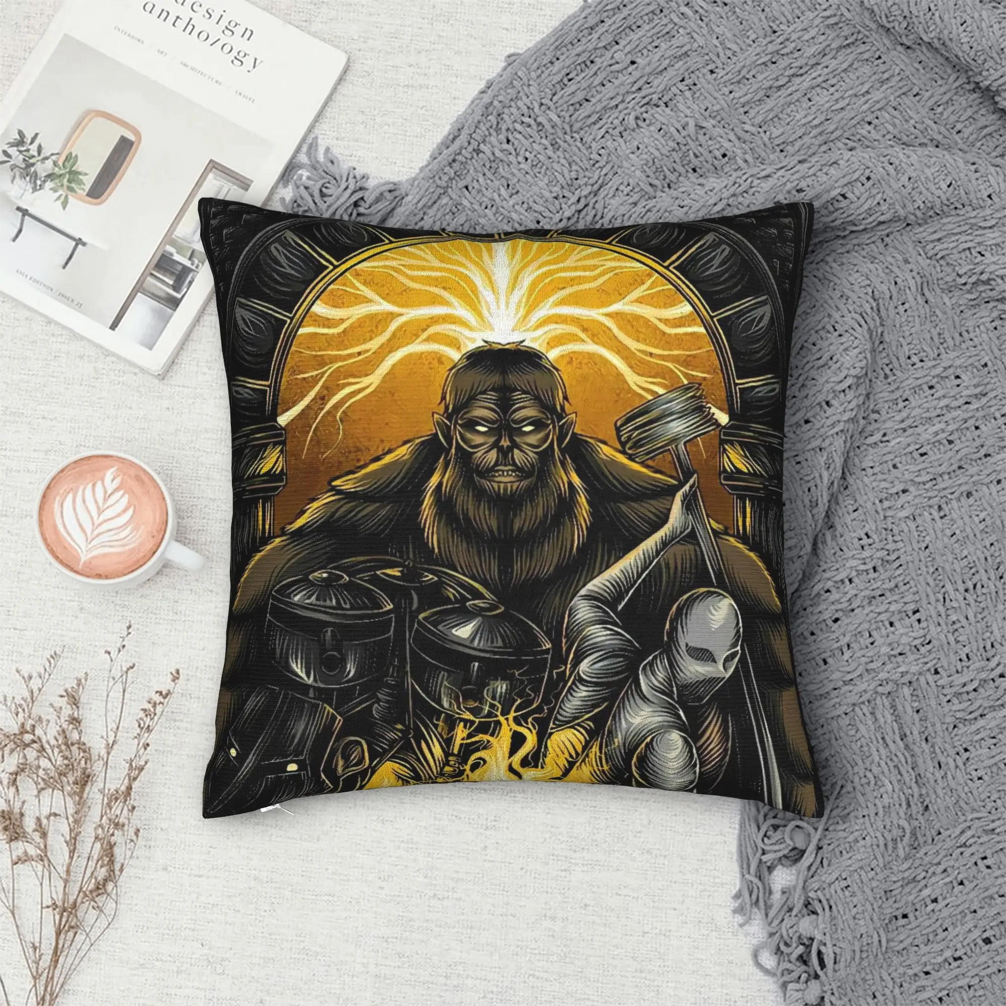Pillow Cover Attacks on Titans  Funny Pillow Case For Chair Sofa Home Decor Pillowcases