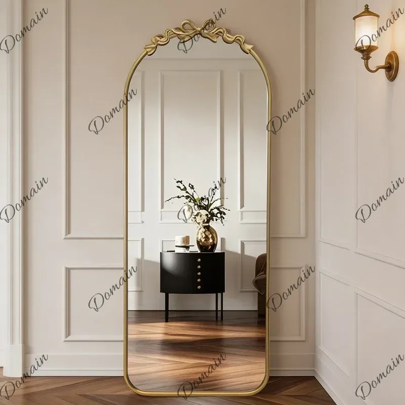 ZL Funky Big Mirror Floor Bathroom Luxury Long Bedroom Girls Full Body Standing Moving Mirror Modern Espelhos Home DecorationsM