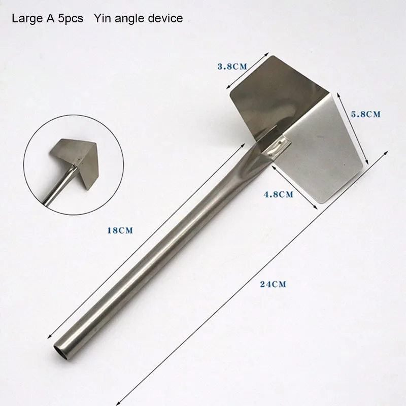 5pcs Stainless Steel Wall Scraper Putty Tool Drywall Corner Plaster Repair Removal Tool For Floor Wall Tile Grout