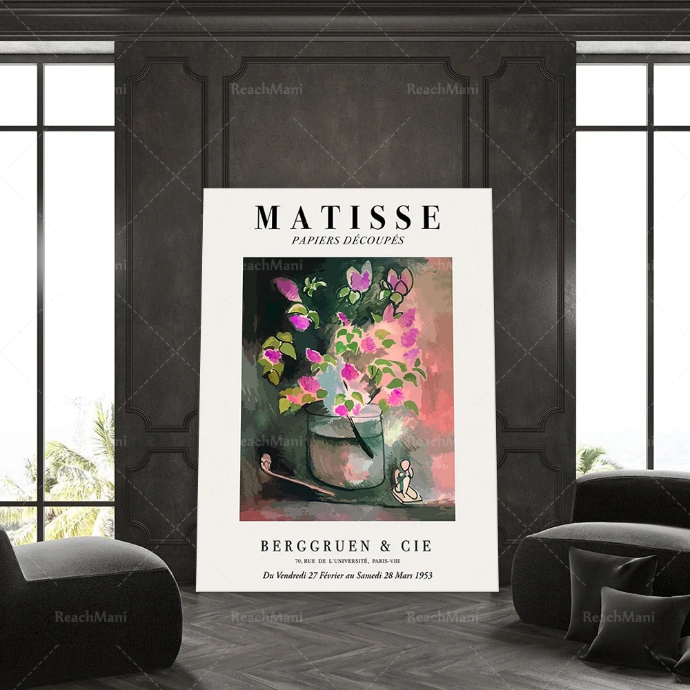 Henri Matisse Print, Gallery Poster, Artist print, Matisse Poster, Art poster, Wall Poster Matisse, Exhibition Poster.