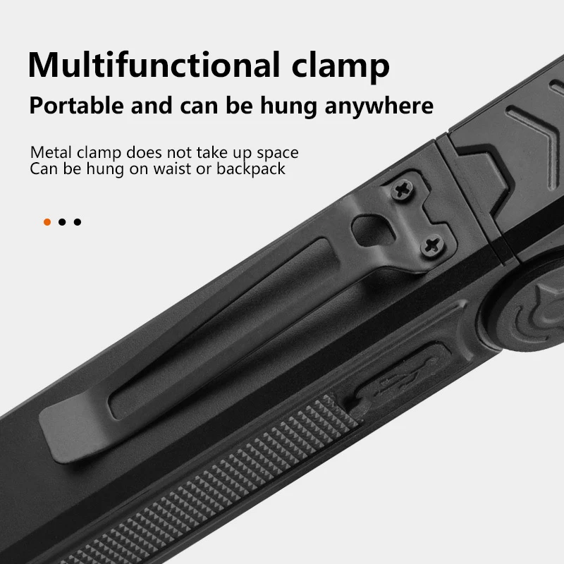 Multi Functional COB Work Light Multi Angle Rotating Flashlight Charging And Maintenance Light With Magnetic Machine NEW 2025