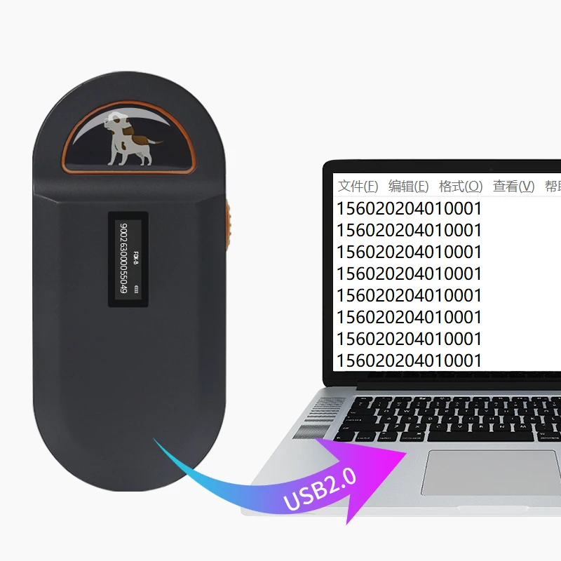 Imagem -05 - Microchip Scanner para Animal id Number Identification Pet Chip Reader para Cão e Gato 134.2khz