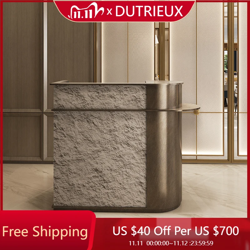 

Luxury Modern Reception Desks Beauty Salon Design Light Luxury Service Reception Desks Elegant Shop Bureau Office Furniture