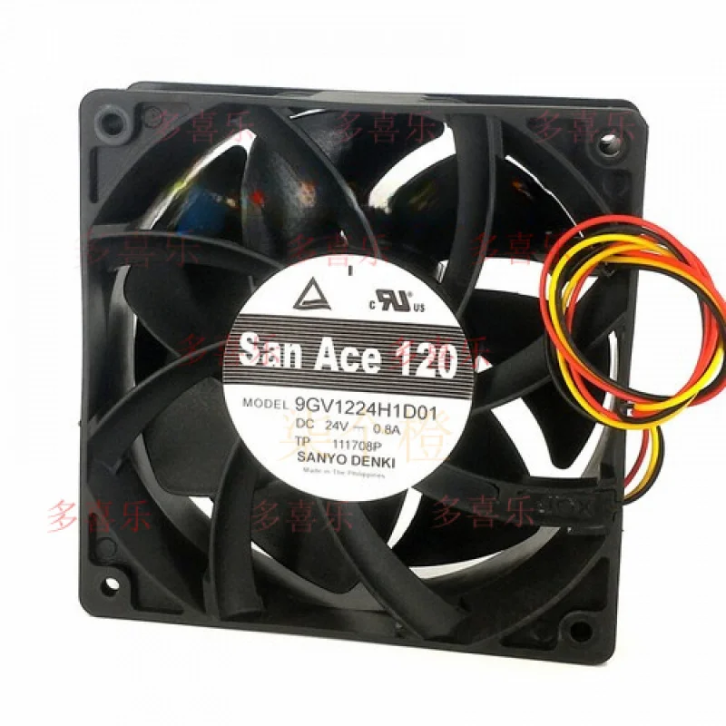 

EE 1pcs for San Ace 120 9GV1224H1D01 24V 0.8A 12038 CNC machine cooling fan