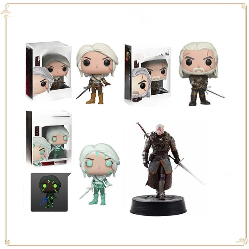 

FUNKO POP The Witcher 3: Wild Hunt Toy Figures Classic Geralt Ciri Collection Desktop Model Ornament Christmas Gift Toy Handmade