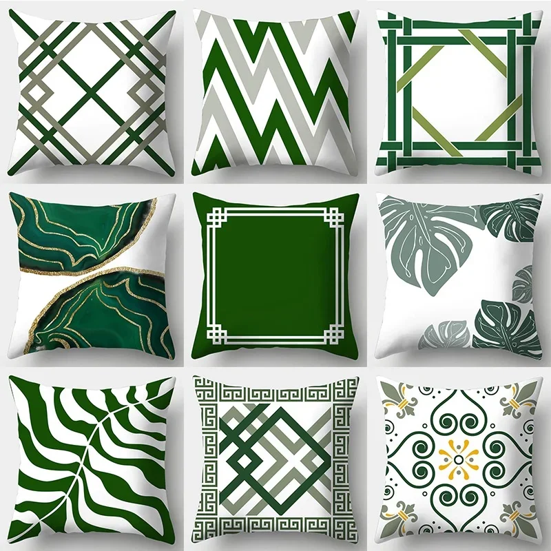 Dark Green Series Sofa pillowcase 45cmX45cm Throw New Cushion cover For Home Decor