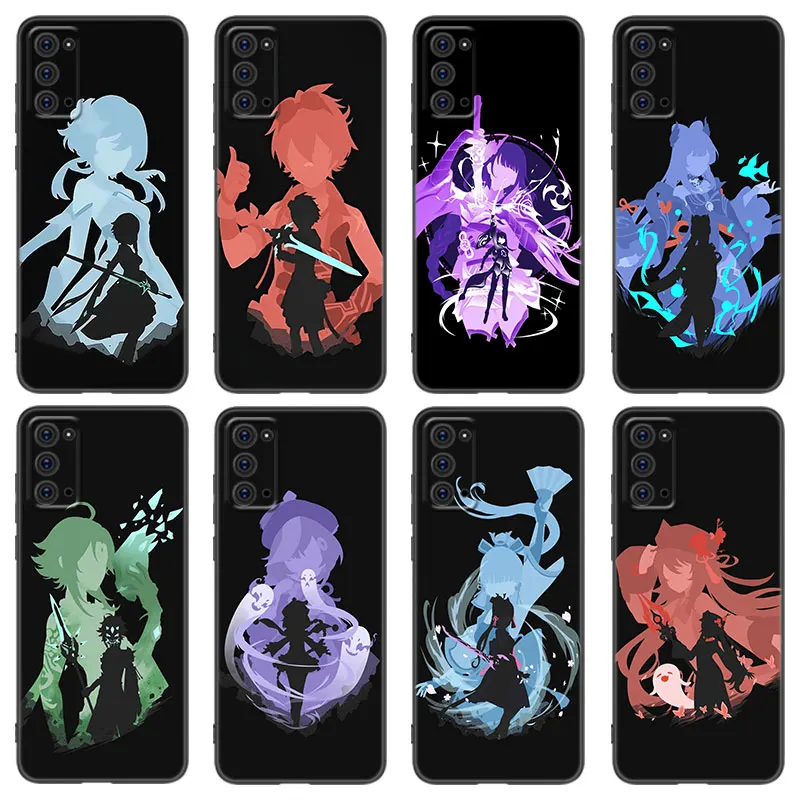 Genshin Impact Shadow Case For Samsung M30 M31 S Note 10 Lite 20 M04 M13 M32 M14 M23 M33 M34 M42 M52 M53 M54 M11 M12 M21 M22 M51