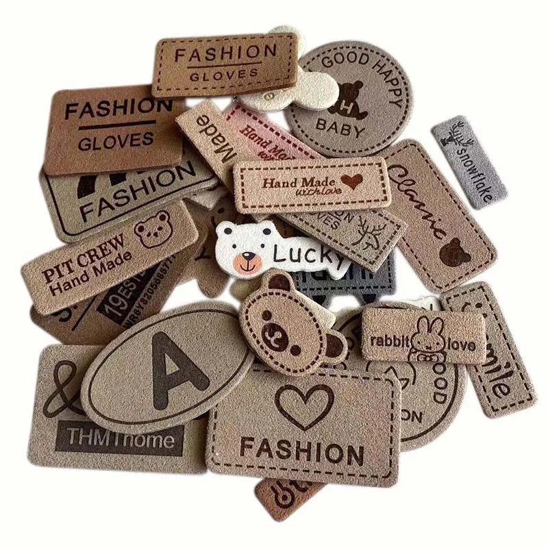 10 Stück/Leder-Aufkleber, niedliche kleine Stickereien, Applikationen zum Aufnähen, Buchstaben-Aufnäher, Abzeichen zur Dekoration von Kleidung und Schuhen. – Detail 1