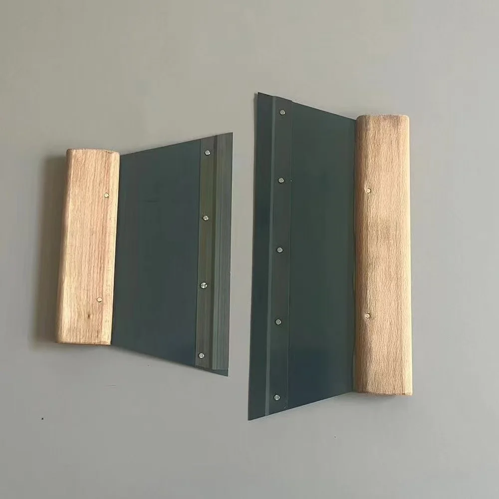 PVC Vinyl Floor Installation Tools - Adhesive Scrapers, Notched Teeth, 21cm Scraper, 28cm Scraper