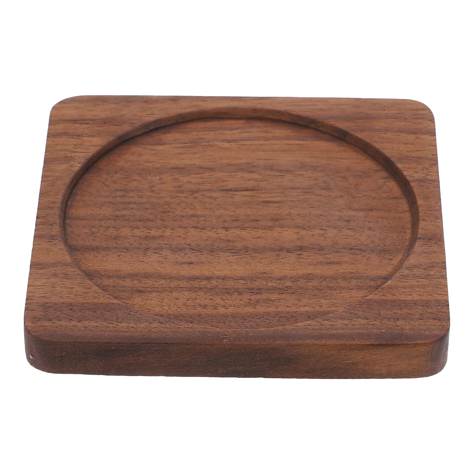 

Wooden Cup Coaster Simple Mat for Home Bar Restaurant Desk Craft Groove Placemat Heat Insulation Long Service Practical