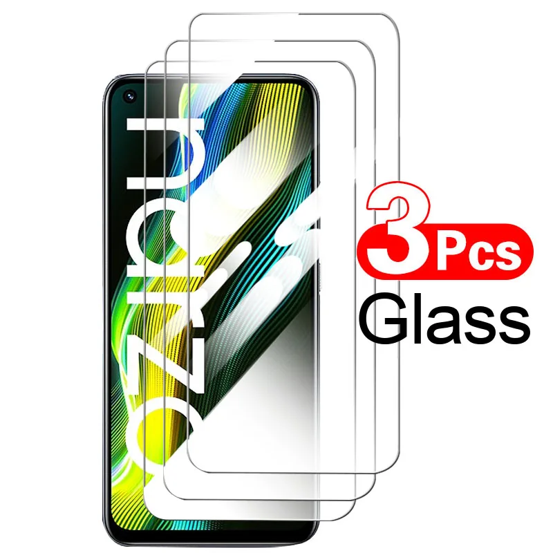 3Pcs Tempered Glass for realme Narzo 50 A Full Protective Glasses For Realme Narzo 50A 50i 50 A 4G 2021 RMX3430 6.5'' Phone Film