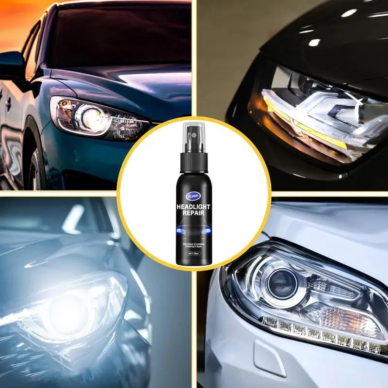 Car Headlight Repair Fluid auto Headlamp Restoration Polishing Kits 30ml Transparent Non-Stick Restoration Agent auto light tool