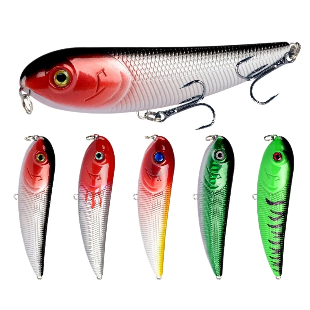 1Pcs 11cm14g Long throw Water Surface Pencil Word Dog Water Surface Series Luya Bionic Bait