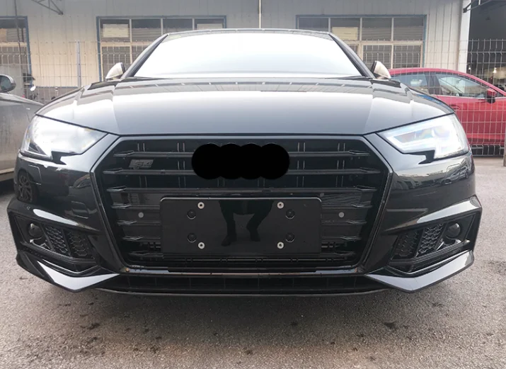 Automotive Parts Gloss Black Front Grill For 2017 2018 2019 Audi A4 B9 Facelift Audi S4 Radiator Grill