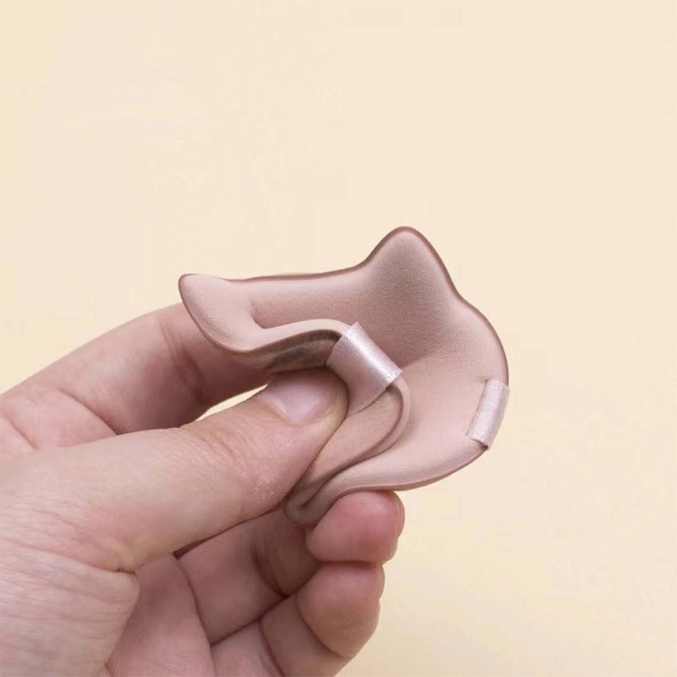 2/4/10 szt. Gąbka do pudru w kształcie kociej głowy, do stosowania na sucho/mokro, do podkładu w płynie, kosmetyczna, niechłonąca pudru, miękka gąbka do makijażu