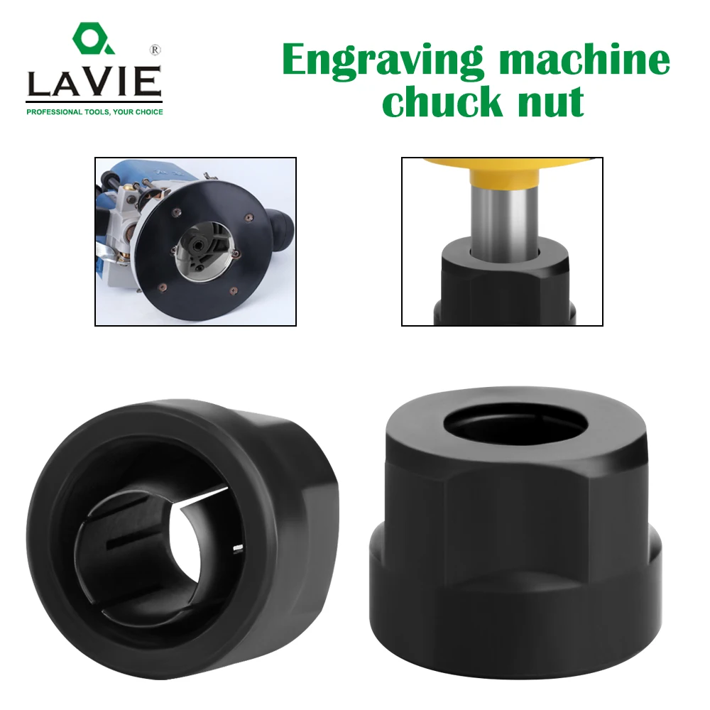 Lavie-máquina de Gravação Chuck Nut Roteador Elétrico Fresa Acessórios Punho de Conversão Clmm2013 12 mm 12.7 mm pc