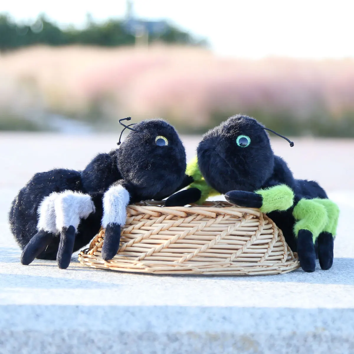 Ameisen und Skorpione Neues Halloween Schwarz Lustiges Home Decor Cartoon Plüsch Hof Trick Spielzeug