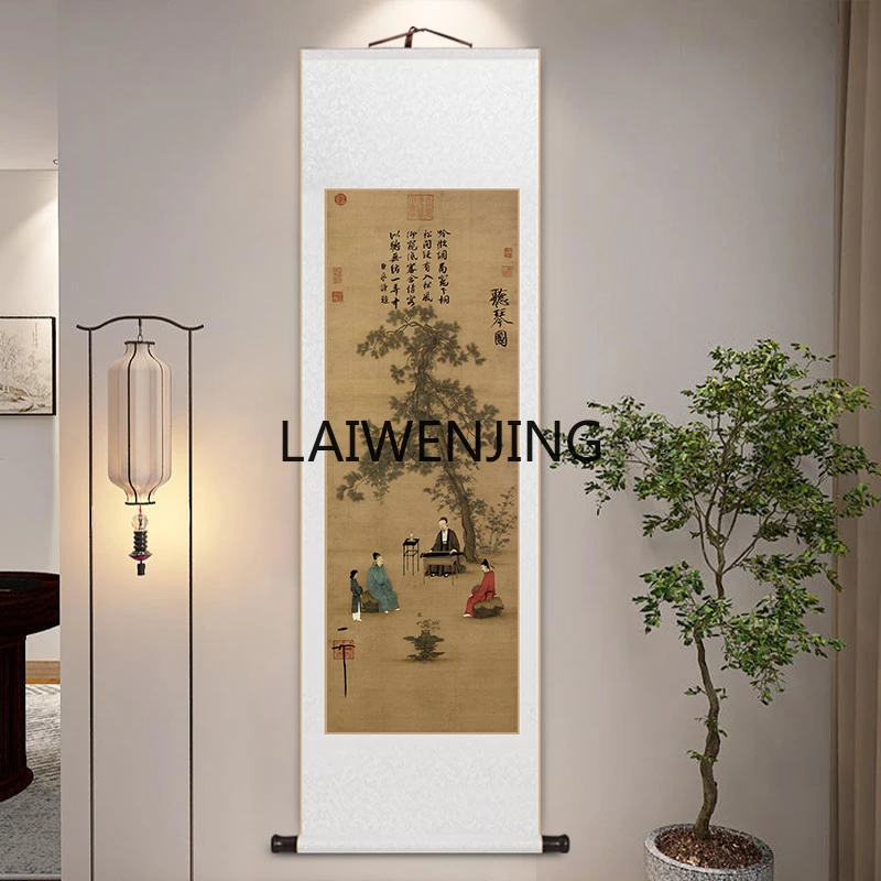 

MJY Taoyuan Wonderland Map Famous Scroll Living Room Entrance Decorative Painting Study Landscape Painting