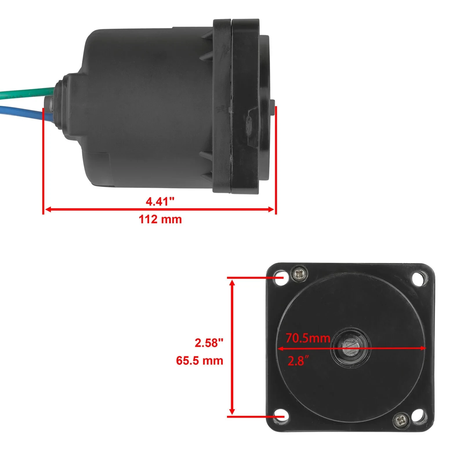 64E-43880 Power Trim Tilt Motor And Relay For Yamaha Outboard Motor 67H-43880 64E-43880 64E-43880-00 115-225 HP 67H-43880-00