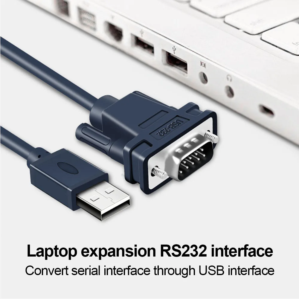 High Quality USB to RS232 Converter Cable DB9 Serial Male to Male Adapter USB to DB9 RS232 Extension Cable