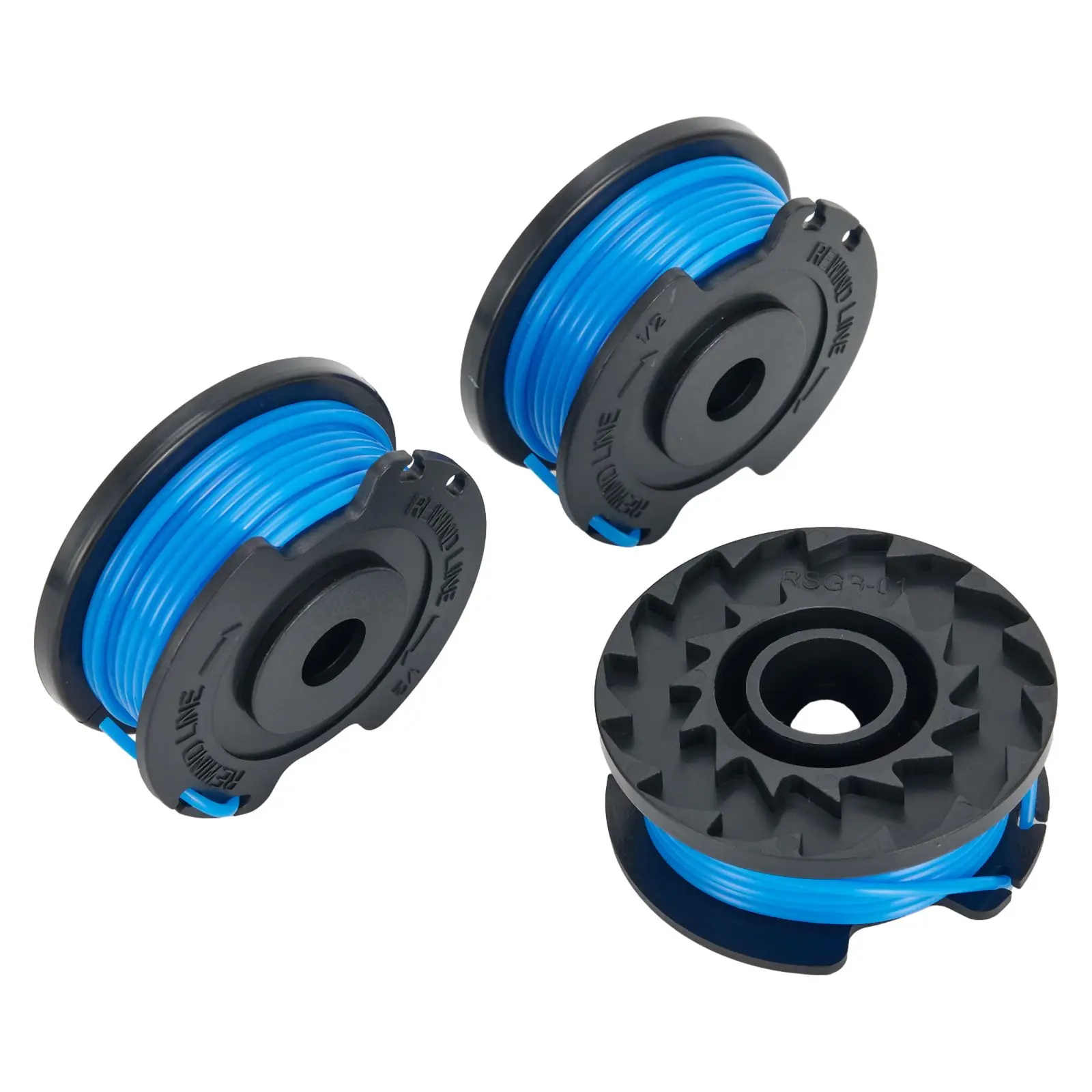 1/3ชิ้นสปูลสายสำหรับ Karcher LTR LTR 18 ° สปอยสายรอกสำหรับ LTR 2.444-014.0เครื่องตัดหญ้าอุปกรณ์เสริมสวนเครื่องมือไฟฟ้าอะไหล่