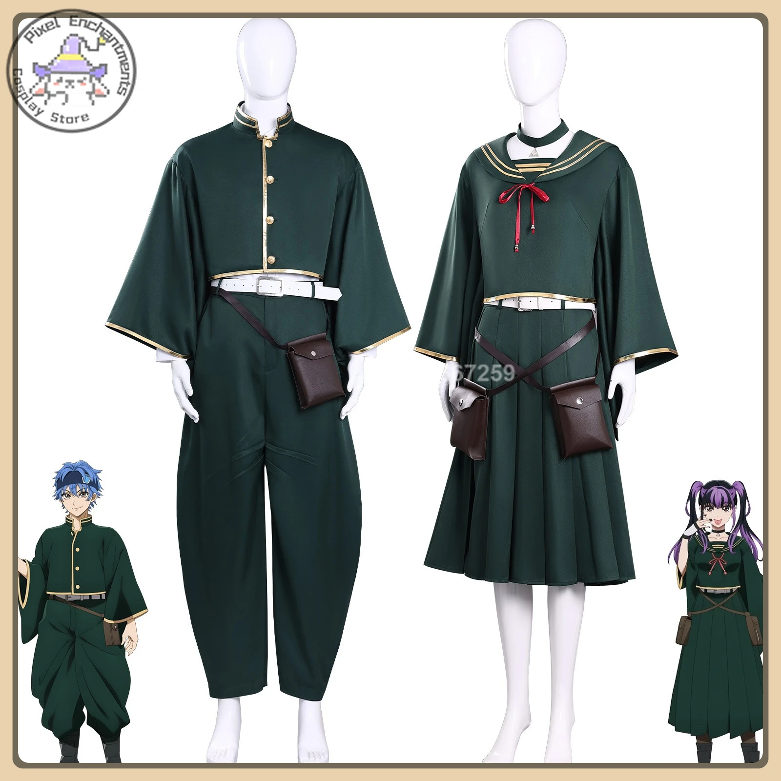 

Death account cos service edge city Cangshi Kisugawa Xiyong green Halloween party suit Full Set High quality cosplay anime