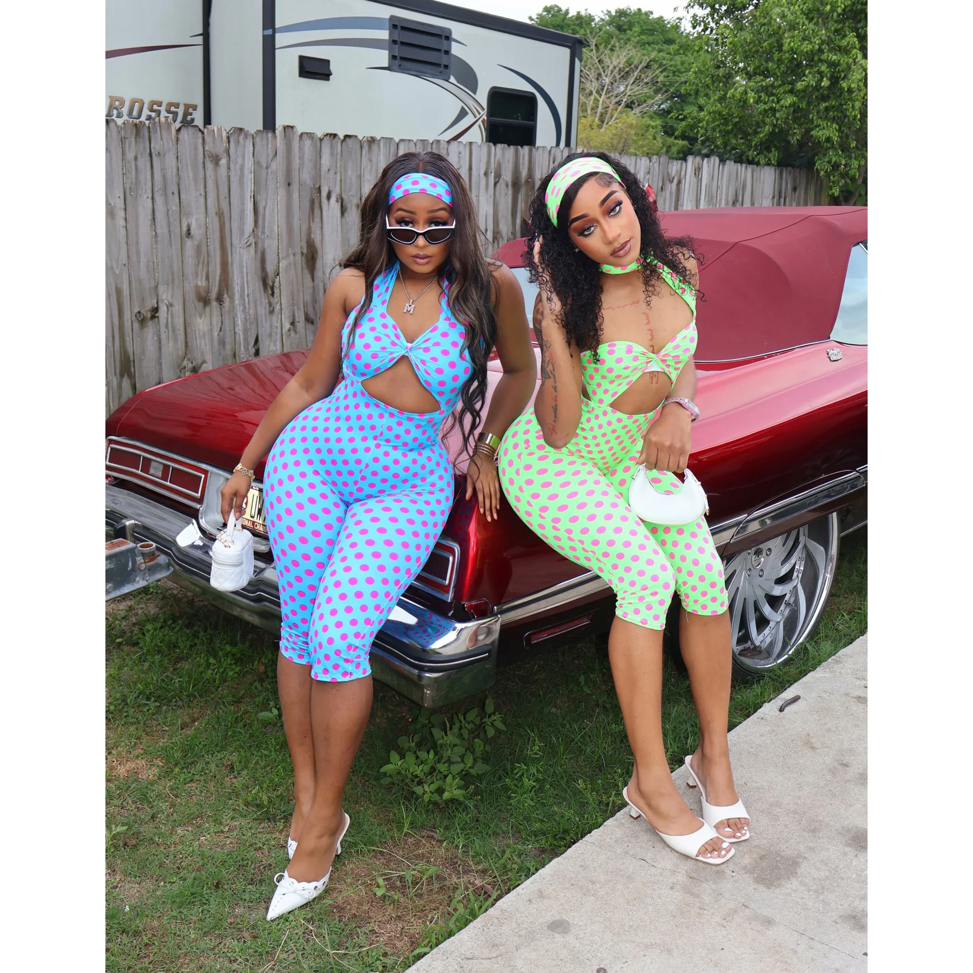 

Sexy Polka Dot Jumpsuits 2026 Summer Clothes Women Y2K Streetwear Elegant Luxury Bodycon Fashion One Piece Chic Hollow Jumpsuit